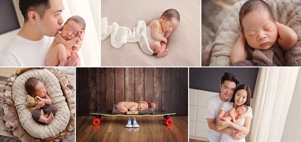 男寶寶乙緁來拍新生兒寶寶照，這張是這一系列相片的組合故事設計相片！