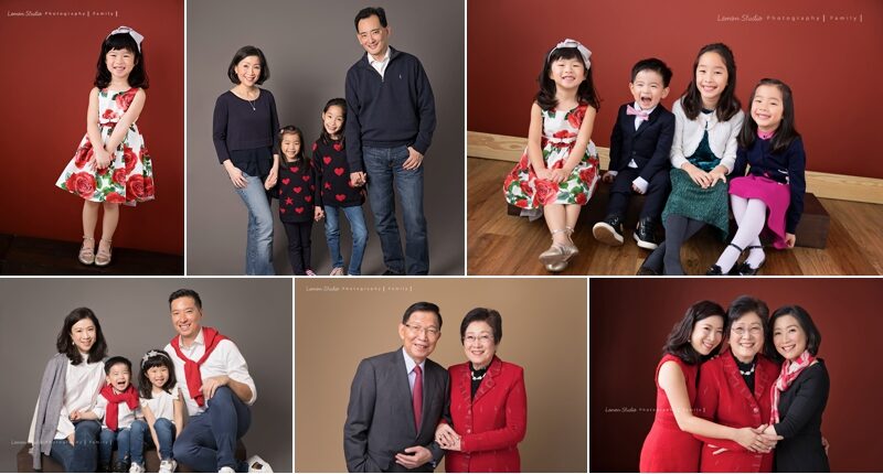 Paul 及姊姊 Carolyn兩家人帶著爸爸媽媽從香港來台灣度假及拍照，這張是這一系列相片的組合故事設計相片！