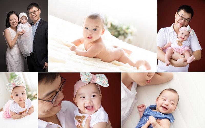 四個月的舒媛來拍寶寶寫真，這張是這一系列相片的組合故事設計相片！