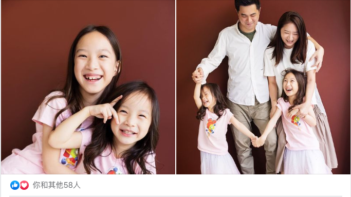 Fiona媽麻一家來檸檬巷館拍家庭攝影，在臉書分享了他們一家這次來拍照的感想心得！