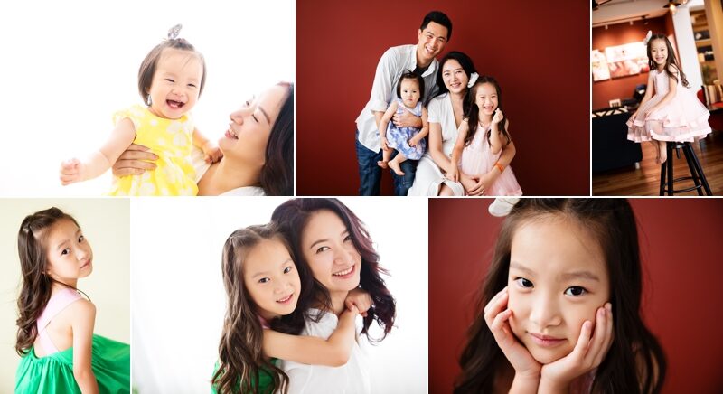住在上海的愉芳媽麻一家回台時來拍家庭寫真，這張是這一系列相片的組合故事設計相片！