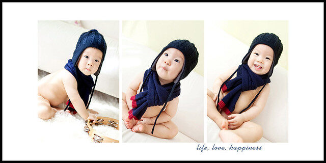 這張是尚捷來拍寶寶攝影的三格故事設計相片!