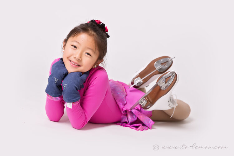 若&言若第二次從美國回台灣來拍照，這張是學溜冰的言若好美的個人寫真！