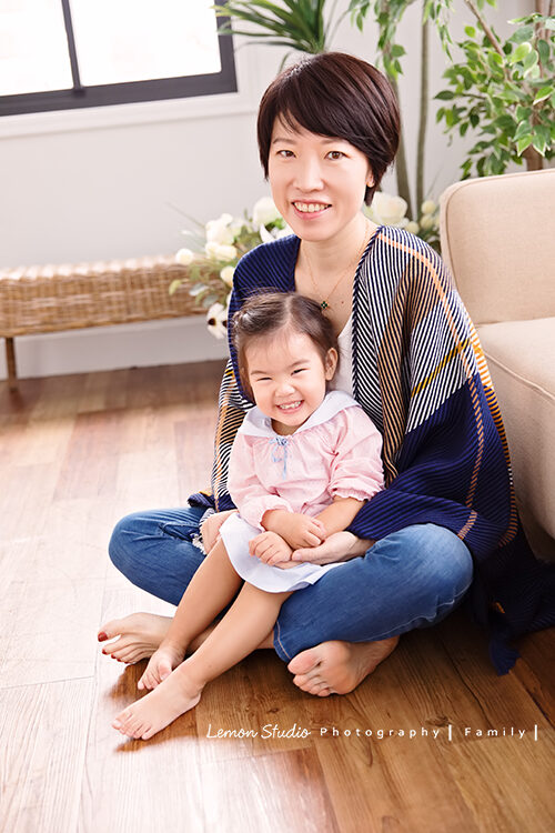昕亞兩歲時來拍寶寶攝影，這張是媽麻與小昕亞