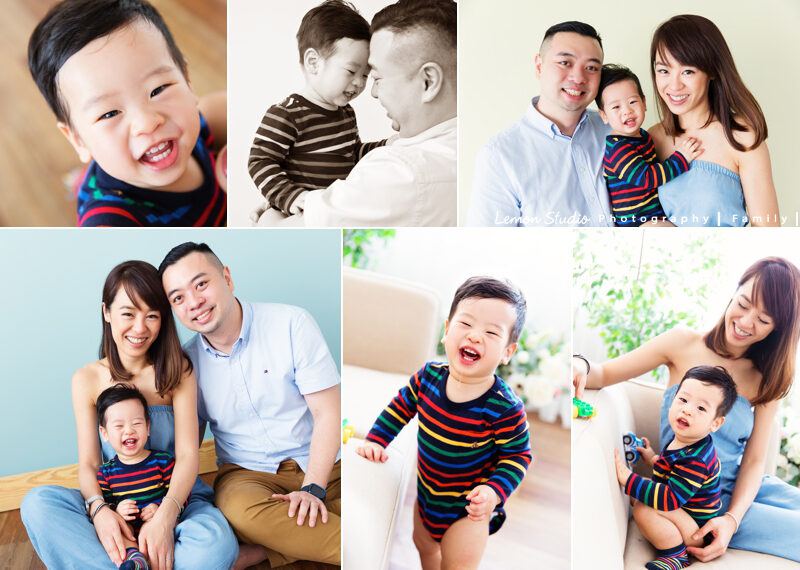 嘉盈媽麻一家來拍寶寶寫真,這張是這一系列相片的組合故事設計相片,一家人拍起來好陽光元氣滿滿!