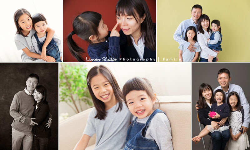 婉平媽麻一家第三次來拍全家福,這張是這次拍照的許多相片的組合故事設計相片!