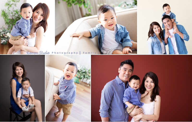 九個月大的廷恩一家來拍全家福,這張故事設計相片綜合了可愛又帥氣的庭恩的許多很棒的寶寶照及跟爸拔媽麻的自然互動