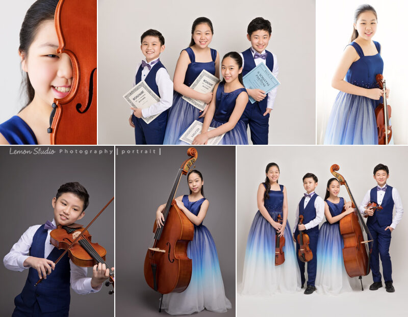 Audrey. Melody. Edward & Arthur四個孩子為了音樂會的演出海報來拍音樂會人像攝影，學音樂的孩子很有氣質啊，這張故事設計相片充滿了濃厚的音樂氣息！