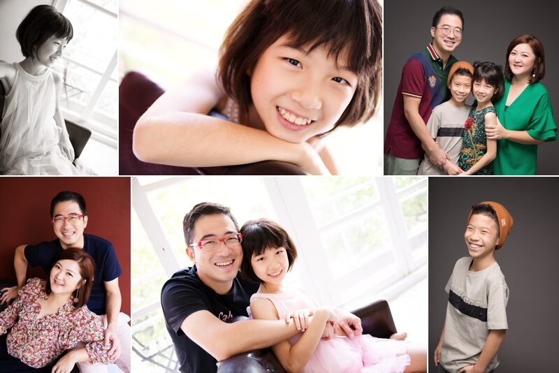 盈盈媽麻一家第三次來拍家庭攝影,這張是這一系列相片的組合故事設計相片!