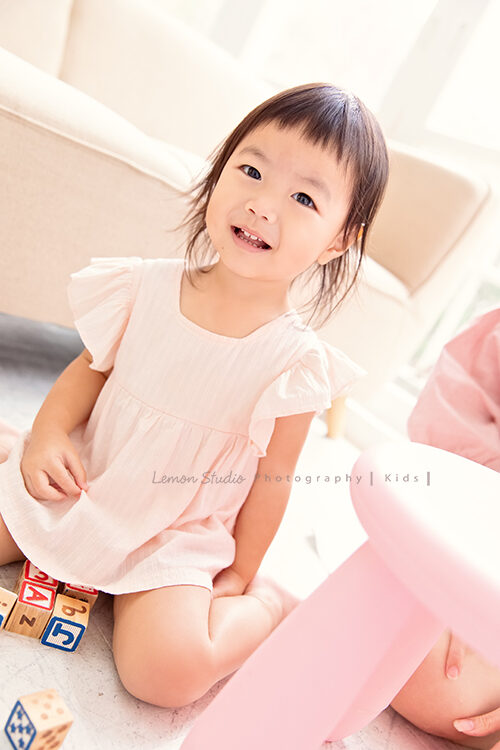 兩歲的梓熙來拍寶寶攝影，這張梓熙的笑容好美！