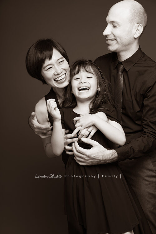 純慧媽麻一家人來拍家庭寫真,一家三口都好有藝術氣息!