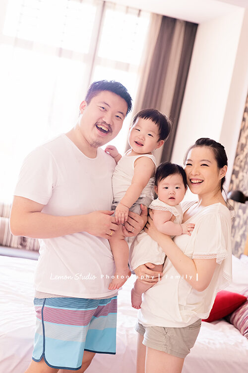 David爸拔一家第二次來拍照，這張是一家四口美麗的合照！