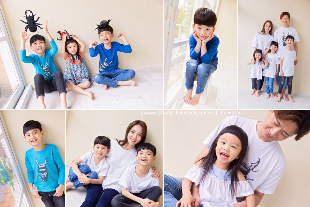 修菱媽麻一家來拍甲蟲主題兒童寫真，這張是這一系列相片的組合故事設計相片！