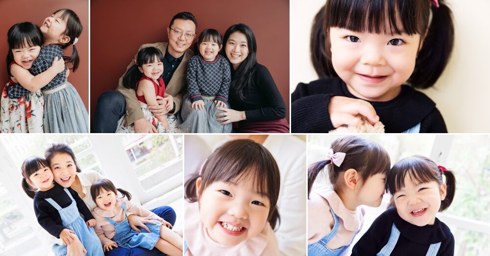 羽榛&羽菲一家雙胞胎來拍兒童寫真,這張是這一系列相片的組合故事設計相片!