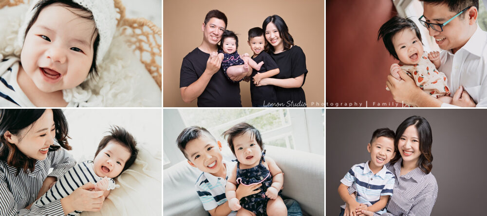雅淑媽麻一家來拍寶寶寫真，這張是這一系列相片的組合故事設計相片！
